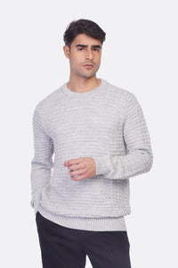 Men’s Rounded Fashion Pullover – Acrylic Comfort